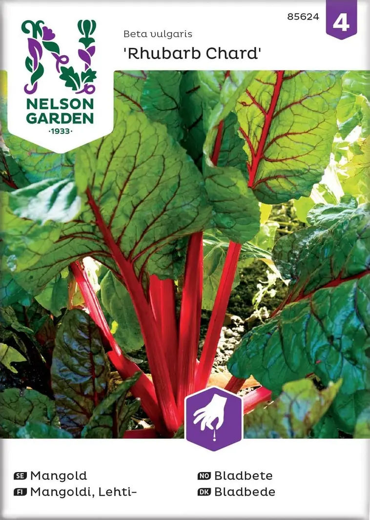 Nelson Garden Siemen Mangoldi, Lehti-, Rhubarb Chard 3 Nelson Garden Siemen Mangoldi, Lehti-, Rhubarb Chard