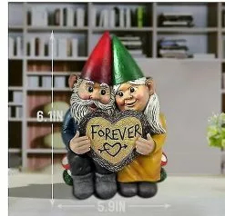 Unbranded Forever Love Funny Dwarf Couple Garden Decorations Resin Ornaments -Piha myymälä 176848947 max