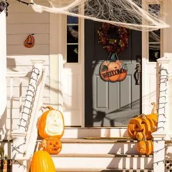 Unbranded Pumpkin Welcome Sign Door Hanging Decoration Home Garden Ornaments -Piha myymälä 176850361 max