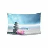 Abphqto Landscape Wall Art Home Decor, Sand Lily And Spa Stones In Zen Garden Tapestry Wall Hanging 100x150 Cm -Piha myymälä 189193333 max