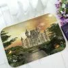 Abphqto Fabulous Castle In An Enchanted Garden Doormat Entrance Rug Area Rug Floor Mat Home Decor 40x60 Cm -Piha myymälä 189292472 max