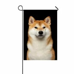 Pkqwtm Brutal Shiba Inu Dog Yard Decor Home Garden Flag 30x45 Cm