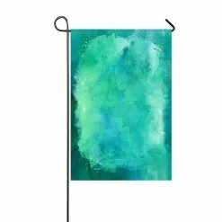 Eczjnt Blue Green Aqua Teal Turquoise Paper Outdoor Flag Home Party Garden Flag Decor 30x45 Cm