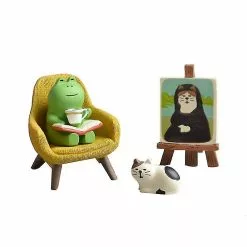 Yyhong Yyh Resin Mini Frogs Green Frog Miniature Figurines Fairy Garden Miniature