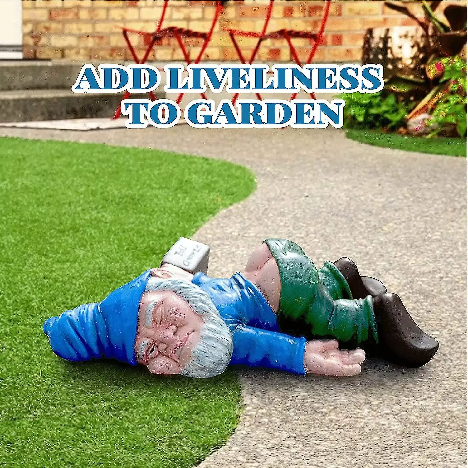 Unbranded Fun Drunk Garden Dwarf Decoration Creative Drunk Dwarf Decoration, Mini Gardening Dwarf Statue Outdoor And Indoor Cour 5 Unbranded Fun Drunk Garden Dwarf Decoration Creative Drunk Dwarf Decoration, Mini Gardening Dwarf Statue Outdoor And Indoor Cour - Image 3