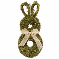 Cumdel Cute Easter Bunny Ornament Simulation Plants Wreath Creative Festival Decoration For Home Garden