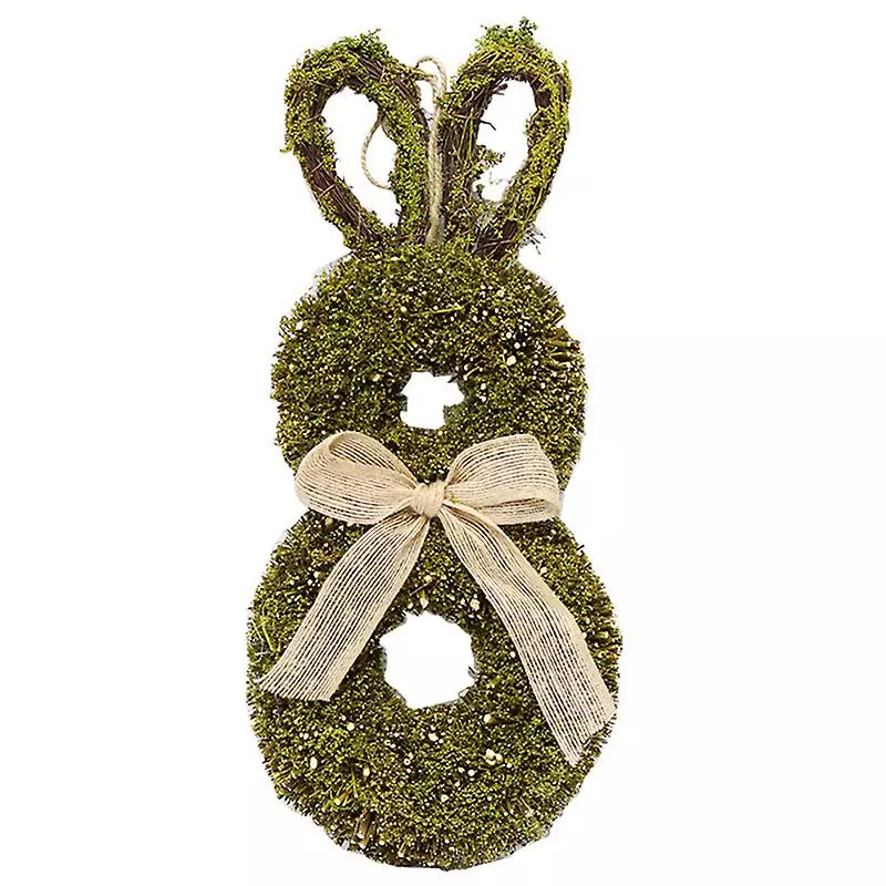 Cumdel Cute Easter Bunny Ornament Simulation Plants Wreath Creative Festival Decoration For Home Garden 5 Cumdel Cute Easter Bunny Ornament Simulation Plants Wreath Creative Festival Decoration For Home Garden - Image 3