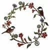Cumdel Chickadees Flowers Wreath Wall Art Metal Birds & Flowers Innovative Home Garden Decor For Indoor -Piha myymälä 267256577 max