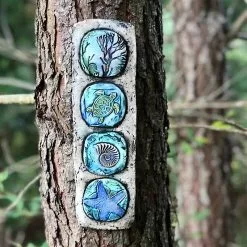 Cumdel Starry Sky Ocean Garden Sculpture Decoration Wall Art Resin Statue Door Yard Decorative Ornament -Piha myymälä 277591344 max