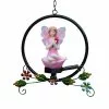 Cumdel Solar Garden Lamp Decorative Resin Flower Fairy Statue Hanging Ornament Waterproof Outdoor Lawn -Piha myymälä 277591910 max