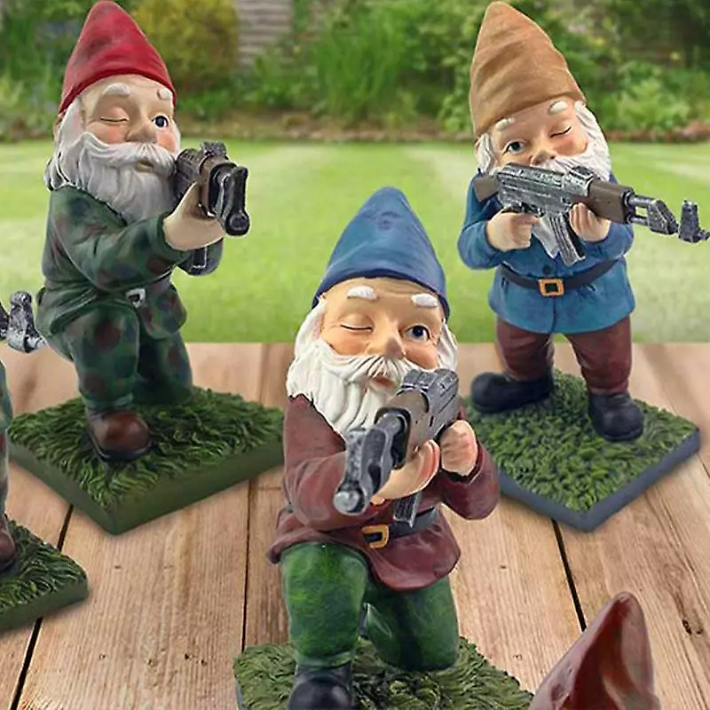 Cumdel Funny Army Garden Gnome Patsas Pihkan Työpöytä Nurmikon Koriste Kuva Veistos Sisätiloissa Ulkona Kotipiha 4 Cumdel Funny Army Garden Gnome Patsas Pihkan Työpöytä Nurmikon Koriste Kuva Veistos Sisätiloissa Ulkona Kotipiha - Image 2