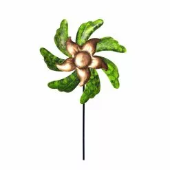 Cumdel Metal Windmill Decoration Retro Wrought Iron Pinwheel Art Stake Wind Catcher For Garden Courtyard