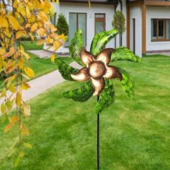 Cumdel Metal Windmill Decoration Retro Wrought Iron Pinwheel Art Stake Wind Catcher For Garden Courtyard -Piha myymälä 277594244 max