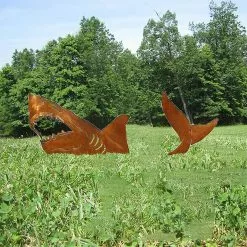 Cumdel Metal Shark Garden Stake Removable Creative Ocean Animals Statue Art Decoration For Outdoor -Piha myymälä 277599050 max