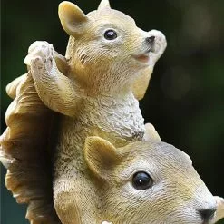 Cumdel Squirrel Welcome Card Garden Welcome Decoration Kindergarten Courtyard Decoration Resin Crafts -Piha myymälä 277600136 max