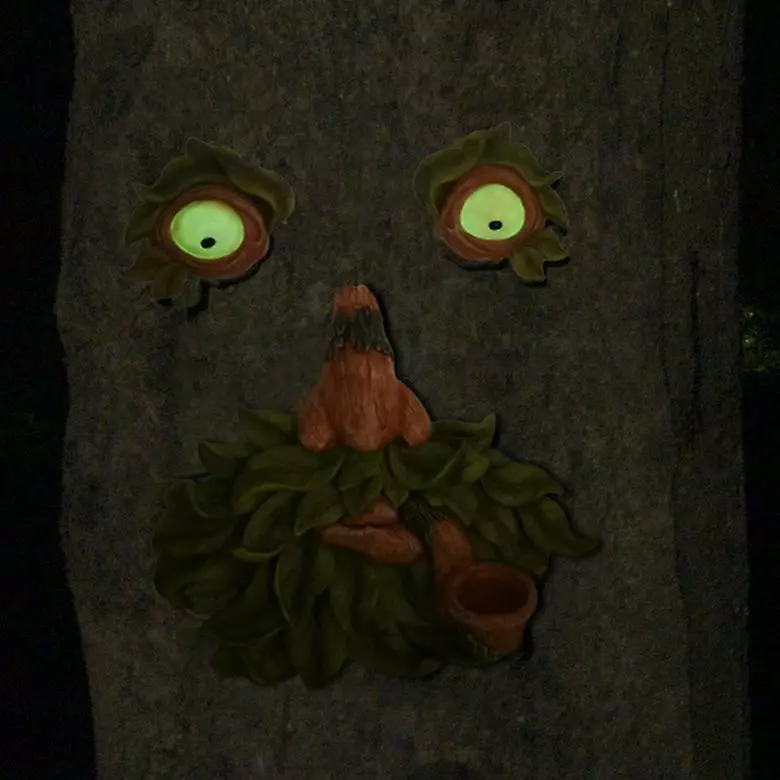 Cumdel Tree Face Decoration Resin Leaf Tree Face Garden Courtyard Cartoon Style Pendant Interesting 6 Cumdel Tree Face Decoration Resin Leaf Tree Face Garden Courtyard Cartoon Style Pendant Interesting - Image 4