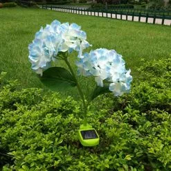Cumdel Solar Hydrangea Lamp Artificial Flower Bright Garden Lawn Decoration Lamp -Piha myymälä 277603257 max