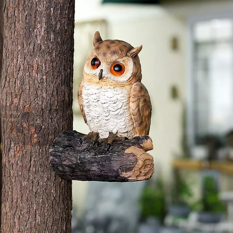 Cumdel Cute Resin Owl Statue Simulation Animals Figurines Personalized Ornament For Home Garden Courtyard 3 Cumdel Cute Resin Owl Statue Simulation Animals Figurines Personalized Ornament For Home Garden Courtyard