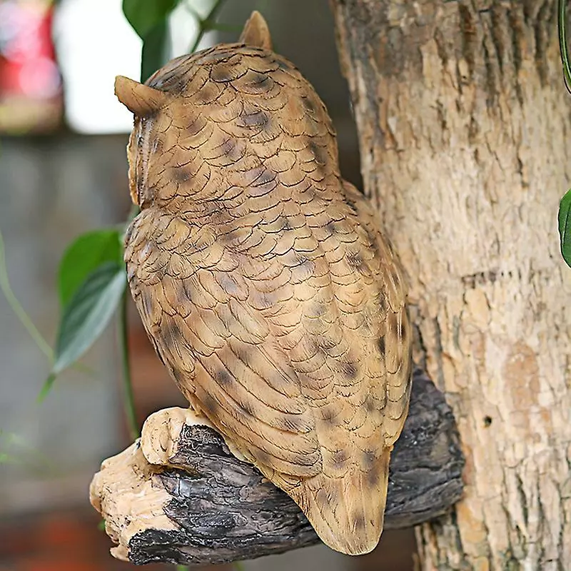 Cumdel Cute Resin Owl Statue Simulation Animals Figurines Personalized Ornament For Home Garden Courtyard 4 Cumdel Cute Resin Owl Statue Simulation Animals Figurines Personalized Ornament For Home Garden Courtyard - Image 2