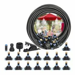 Cumdel Outdoor Misting Cooling System Kit Multi-purpose Misters Suitable For Garden Courtyard Greenhouse