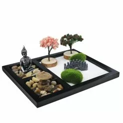 Cumdel Zen Sand Garden Kit Creative Micro Landscape Ornament Decompression Gadgets For Home Living Room