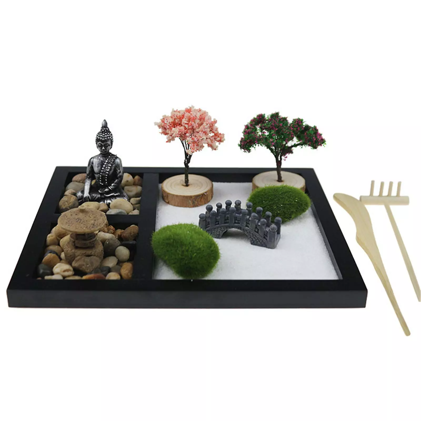Cumdel Zen Sand Garden Kit Creative Micro Landscape Ornament Decompression Gadgets For Home Living Room 5 Cumdel Zen Sand Garden Kit Creative Micro Landscape Ornament Decompression Gadgets For Home Living Room - Image 3
