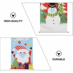 Toyvian 2pcs Hangings Santa Claus Festive Creative Hanging Flags Hanging Ornaments Garden Flags For Party Christmas -Piha myymälä 280855350 max