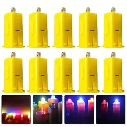 Toyvian 20 Pcs Light High Quality Durable Premium Home Decoration Supplies Portable Electronic Candles Party Decor For Garden Party Home
