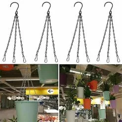 Unbranded Hanging Chain Plant Basket Garden Clips Flower Chains -Piha myymälä 286884859 max