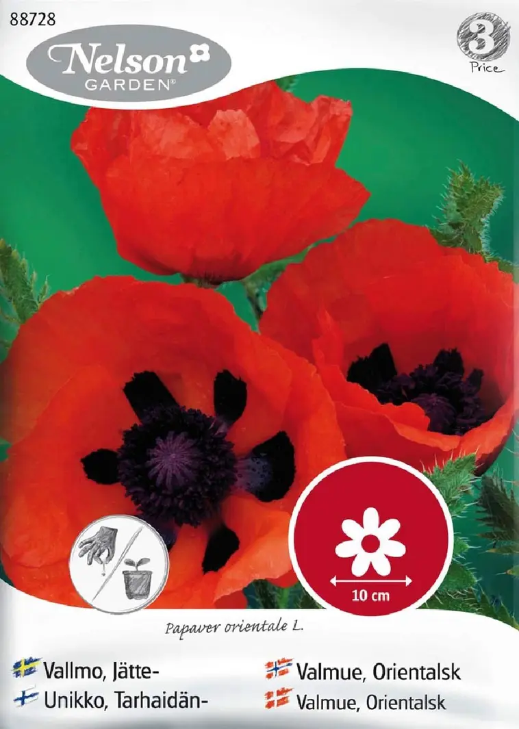 Nelson Garden Siemen Unikko, Tarhaidän- 3 Nelson Garden Siemen Unikko, Tarhaidän-