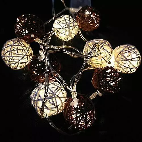 Unbranded String Lights Home Garden Fairy Crystal Ball Brown Party 3 Unbranded String Lights Home Garden Fairy Crystal Ball Brown Party
