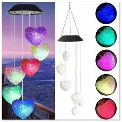 Unbranded Garden Outdoor Hanging Wind C S Solar Powered Led Light Decorations