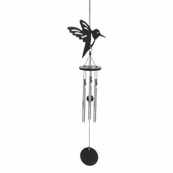 Toyvian 1pc Wind Chime Stylish Aluminium Tube Chic Hummingbird Aeolian Bells Wind Chime For Garden Doorways Patio Home -Piha myymälä 304081637 max