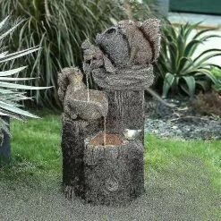 Unbranded Garden Animal Statue Fountain Solar Led Light Garden Art Deco Outdoor Garden Sculpture -Piha myymälä 304086425 max