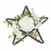 Toyvian Simulated Camellia Garland Five-star Pendant Wreath Wall Door Wreath For Garden Wedding Festival Celebrations (white) -Piha myymälä 307149427 max