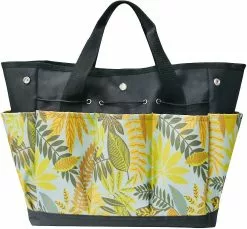 Unbranded Garden Tool Bag Gardening Tote Bag Outdoor Multi Pocket Garden Tool Kit Organizer Bag Compact Hand Tool Gardeners Storage Bag (lea