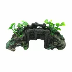 Toyvian 1pc Creative Resin Miniatures Bridge Micro Bridge Ornament Miniature Landscape Outdoor Bridge Stone Arch For Garden