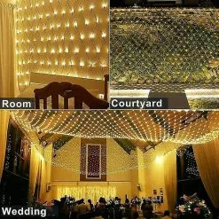 Unbranded Led Garden And Yard Christmas Net Lights, Lighting, Fishing Net Lights, Plug-in Star Lights (warm White) -Piha myymälä 321808117 max