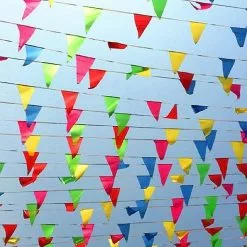 Unbranded Pennant Banner 80 Meters Triangle Pennants Triangle Double Triangle Flag For Decorating Garden Wedding Birthday Party Indoor Outdoor -Piha myymälä 321814714 max