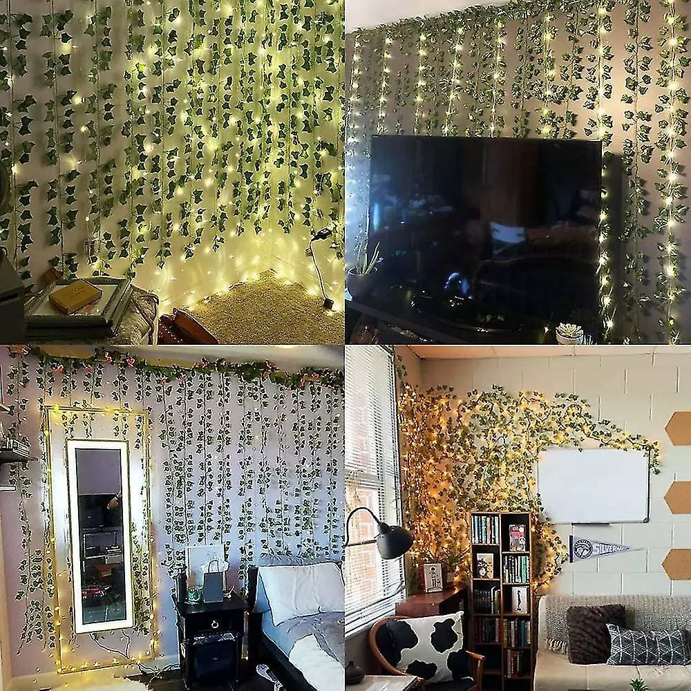 Unbranded 2m Artificial Ivy Leaf Plants Vine Foliage Flower Garland Decor For Home Garden Wedding 4 Unbranded 2m Artificial Ivy Leaf Plants Vine Foliage Flower Garland Decor For Home Garden Wedding - Image 2
