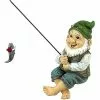 Unbranded The Fishing Gnome Sitter Garden Gnome Statue Cute Gift Outdoor Decoration -Piha myymälä 328364447 max