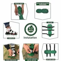 Unbranded Lawn Aerator Sandals Garden Floor Construction Nail Shoes Grassland Scarifier Tool -Piha myymälä 328366448 max