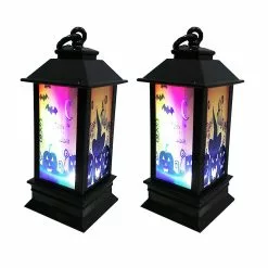 Toyvian 2pcs Halloween Led Night Light Lantern Decoration For Halloween Party Garden Home Ktv -Piha myymälä 335946034 max