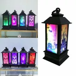 Toyvian 2pcs Halloween Led Night Light Lantern Decoration For Halloween Party Garden Home Ktv -Piha myymälä 335946047 max