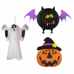 Toyvian 3 Pcs Halloween Pendants Ghost Bat Haunted House Props Hanging Honey Balls Party Supplies For Home Mall Garden 7 Toyvian 3 Pcs Halloween Pendants Ghost Bat Haunted House Props Hanging Honey Balls Party Supplies For Home Mall Garden -Piha myymälä 335949060 max