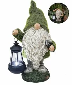 Unbranded Funny Dwarf Garden Statue Flocked Ornaments,resin Garden Figurine