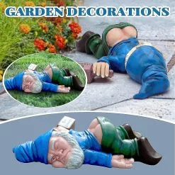 Unbranded Fun Drunk Garden Dwarf Decoration Creative Drunk Dwarf Decoration, Mini Gardening Dwarf Statue Outdoor And Indoor Cour -Piha myymälä 361591088 max