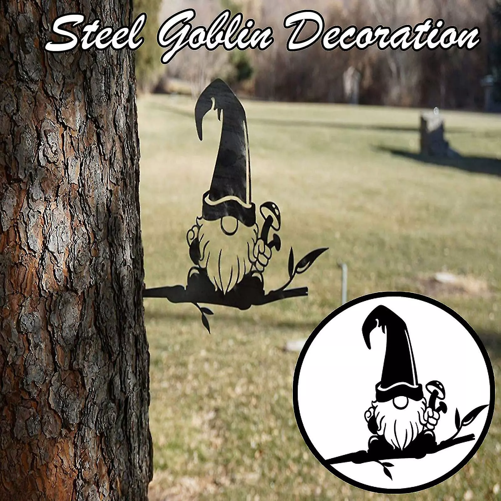 Unbranded Garden Art Outdoor Garden Backyard Branch Metal Elves Decoration Gift 4 Unbranded Garden Art Outdoor Garden Backyard Branch Metal Elves Decoration Gift - Image 2