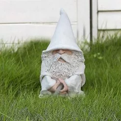 Fsu Peeing Gnome Statue Wizard Resin Figurine Wizzing Wizard Fountain White Wizard Garden -Piha myymälä 374684696 max