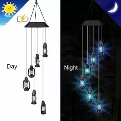 Chuangfa Solar Color Changing Led Wind Chime Pendant Light Home Garden|wind Chimes Hanging Decorations -Piha myymälä 391073828 max